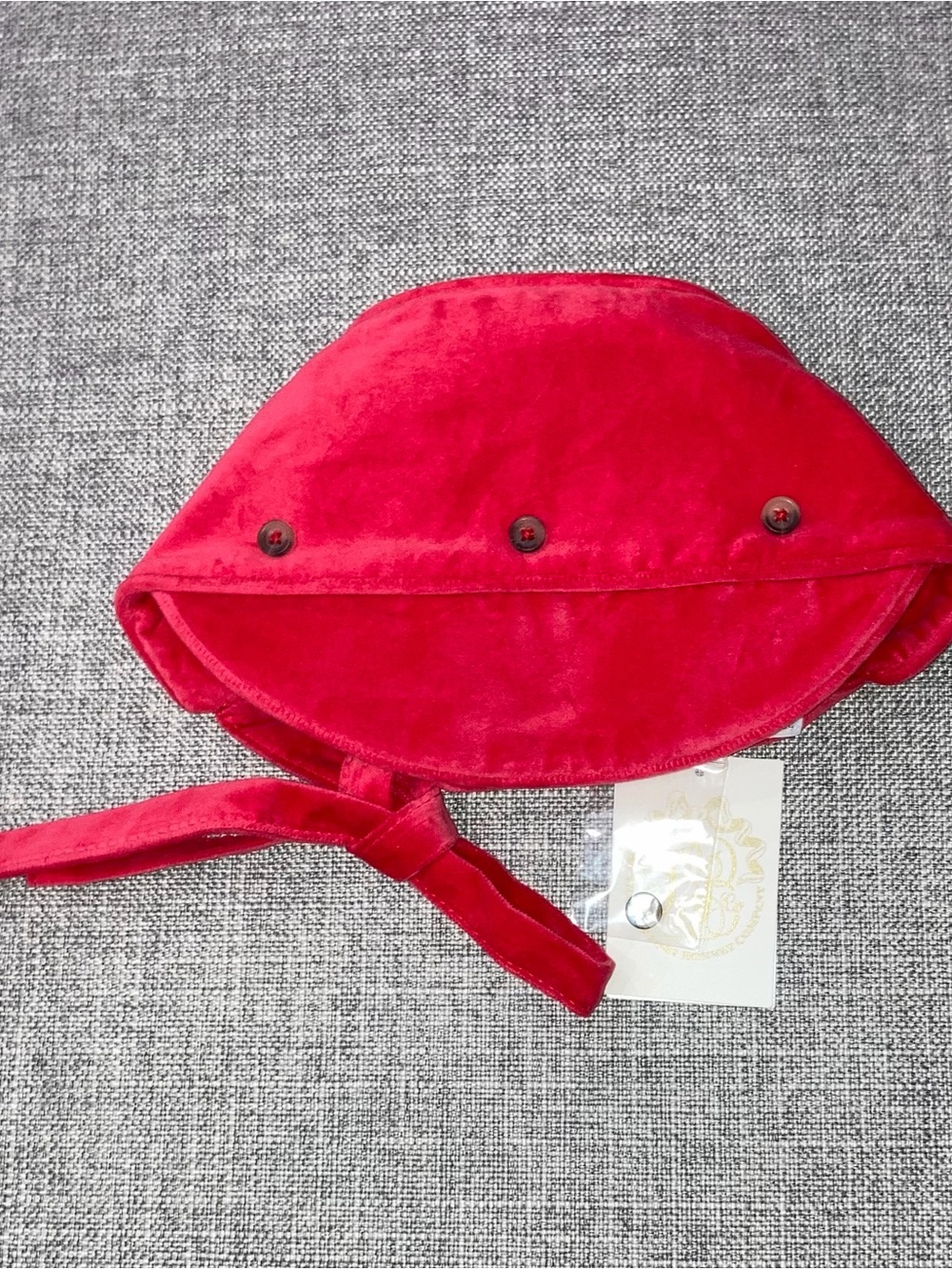 The Beaufort Bonnet Company Velvet Bonnet in Red